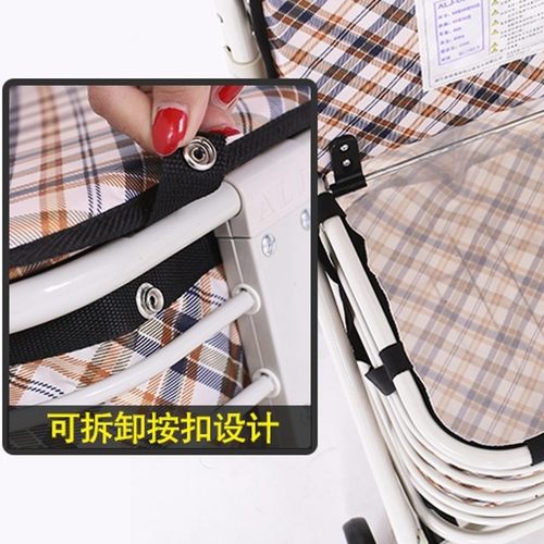 埃立娇001E老年人买菜车可坐可折叠助行车 便携购物车 四轮手推车