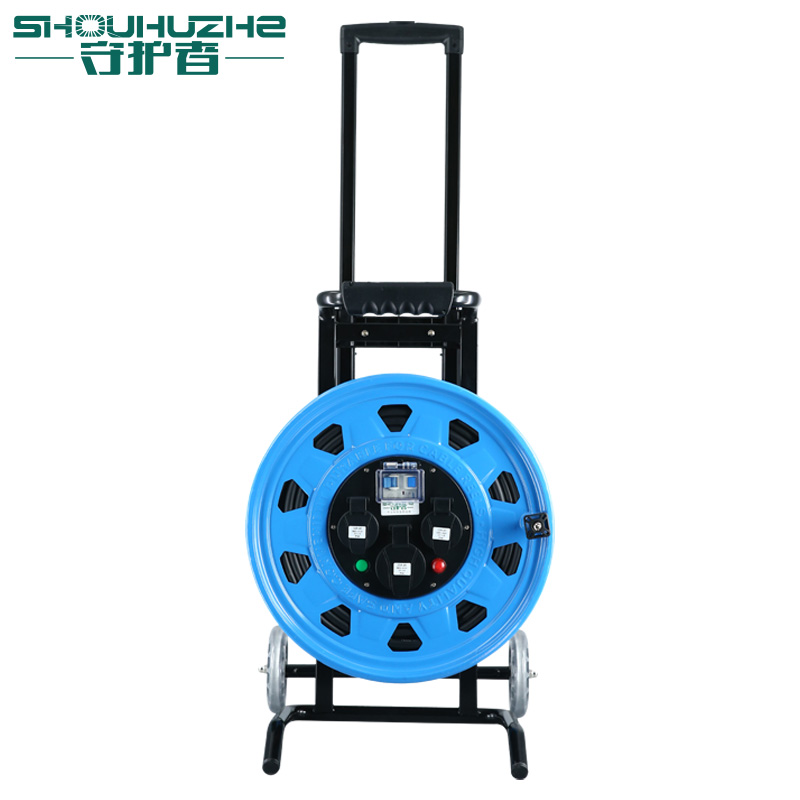 守护者TC39025三相四线电缆盘380V防水25A插座漏电保护50米电源盘