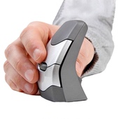 英国DXT2.4G无线左右手通用垂直人体工学小手鼠标手腕疼腱鞘炎