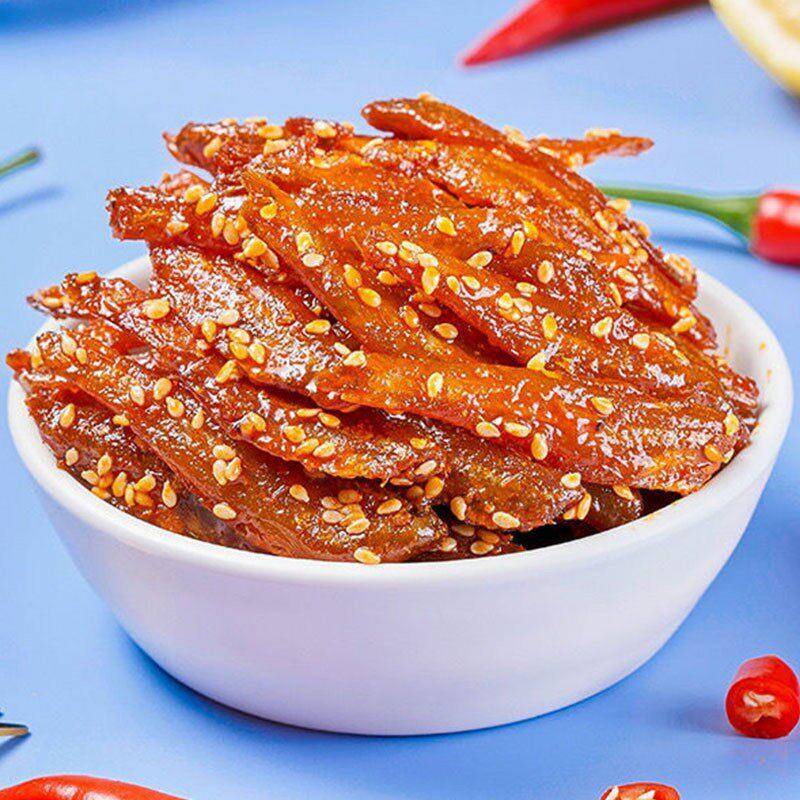 鳗鱼汁青岛特产香辣蜜汁鳗鱼丝袋装即食香辣味小吃零食小鱼仔鱼干