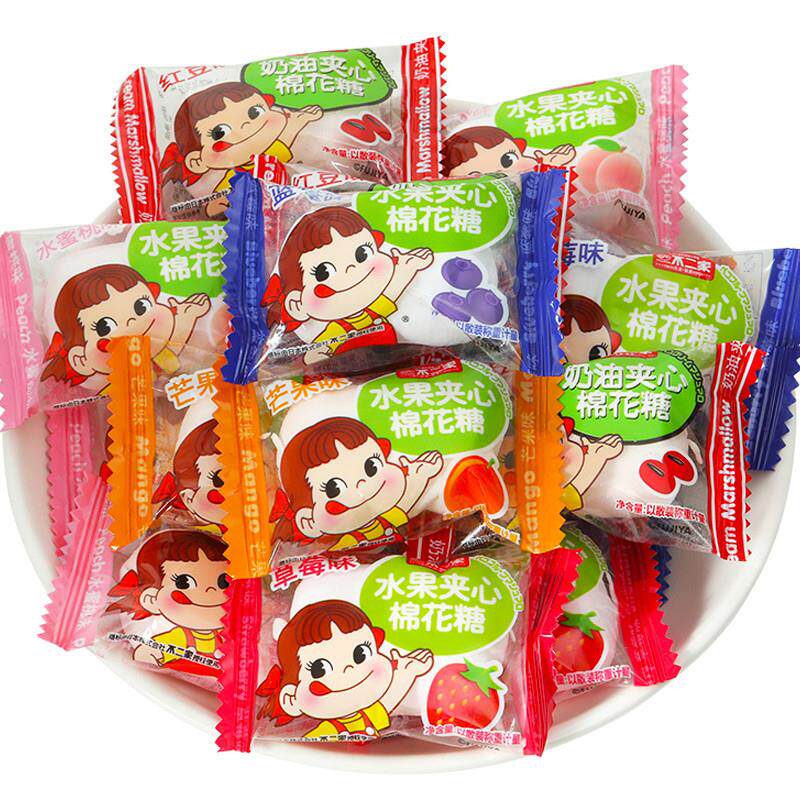 正宗夹心棉花糖水果味夹心