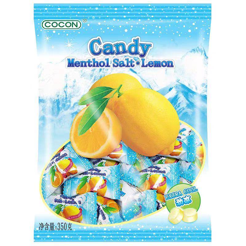 咸柠檬糖果马来西亚进口cocon可康咸柠檬糖海盐泡水喝果味低