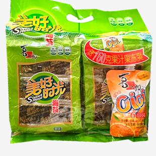 新货美好时光海苔27g(原味)4.5g6/袋休闲零食海苔紫菜