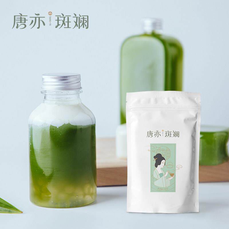 椰奶冻粉唐亦斑斓粉100g新鲜香兰叶凉粉冻椰汁蛋糕卷面包奶茶