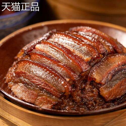 正宗四川三明治肉，甜烤白快乐沙肉，糯米，五花肉，九大碗，加热