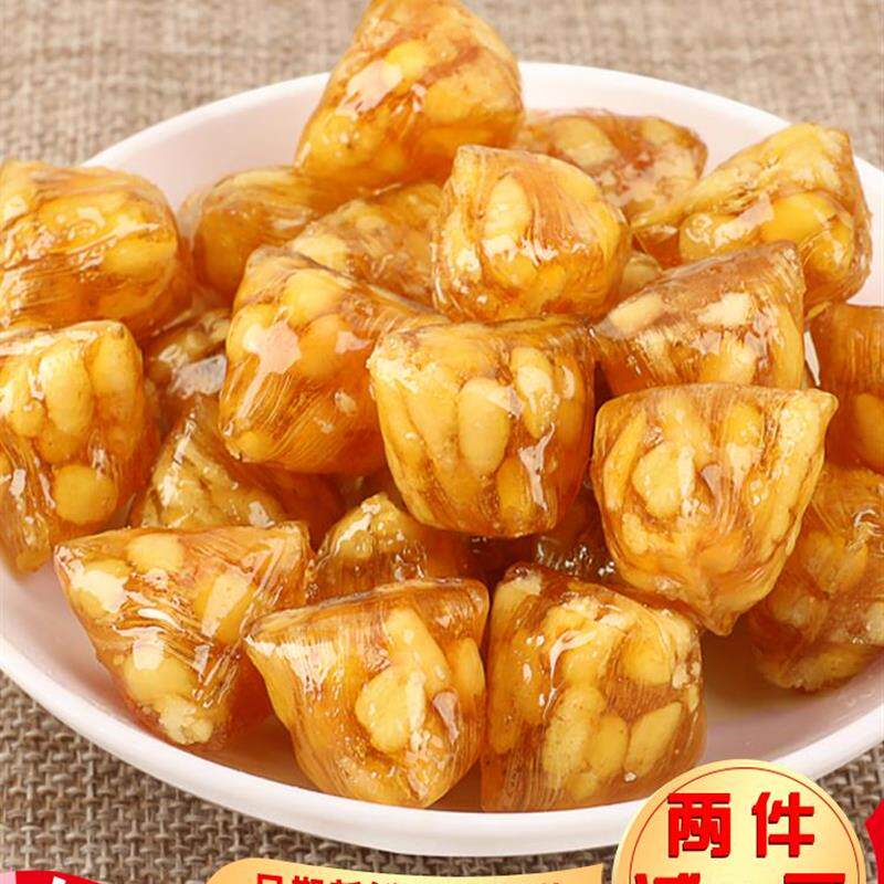 新日期上海特产正宗粽子糖松仁松子麦芽糖坚果零食江苏苏州糖果薄