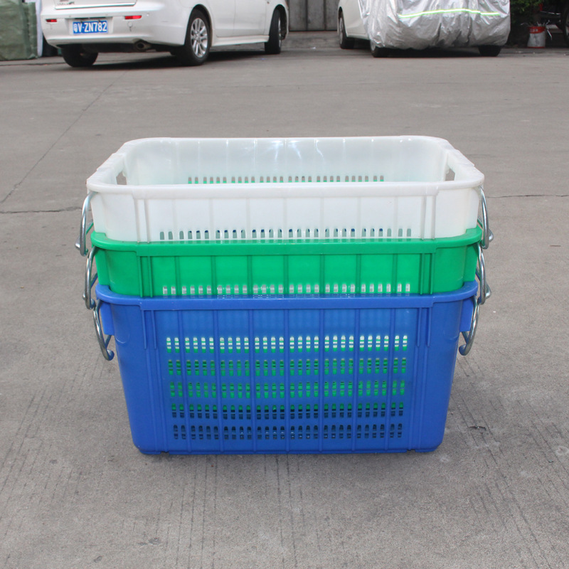 茂名云浮 全新镂空塑料果箩 沙糖桔番石榴运输周转箩可配铁耳胶筐