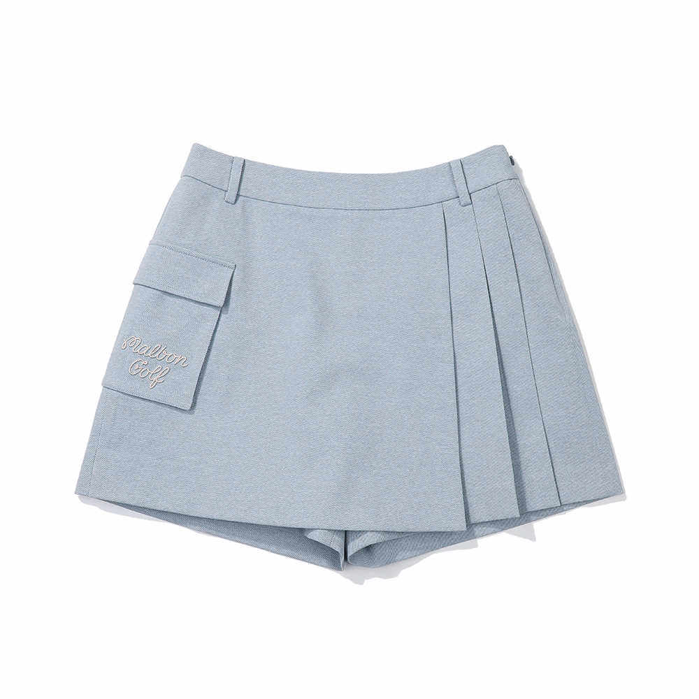 thumbnail for 2025 New Korea MALBON Golf Women's Summer Skirt Sporty Versatile Irregular Short Skirt Pants