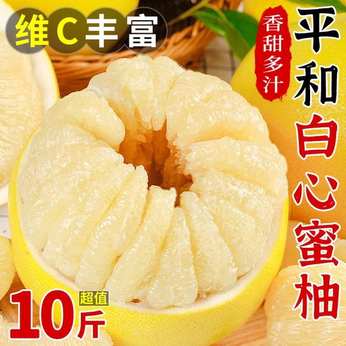 正宗福建冰糖柚子新鲜水果白肉柚子孕妇黄柚酸甜白心柚子广西沙田