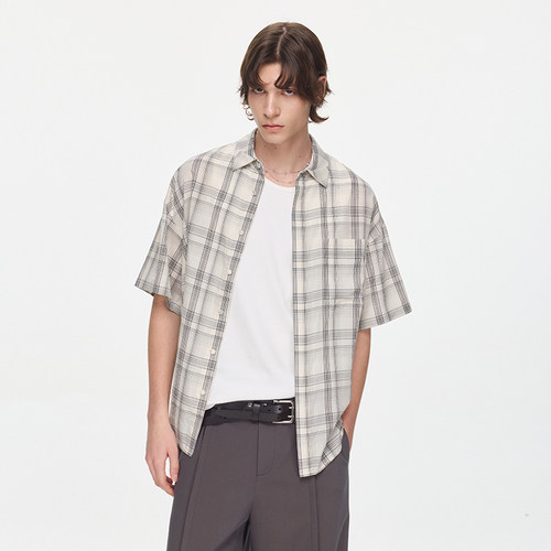 Azurelisseur天丝短袖衬衫