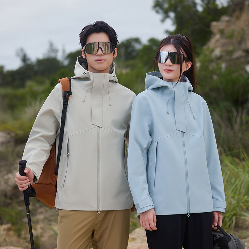LUCKY DEER/幸运鹿户外软壳冲锋衣男女运动防风防水登山夹克外套图片