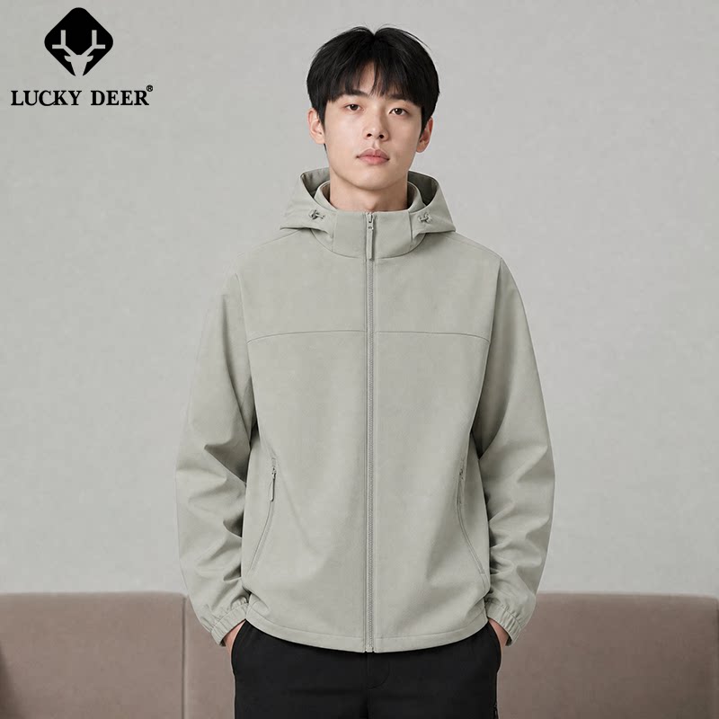 LUCKYDEER男士保暖软壳夹克图片