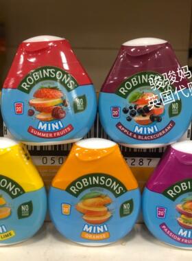 现货 英国Robinsons Squash'd夏季水果浓缩液无糖水果汁橙汁