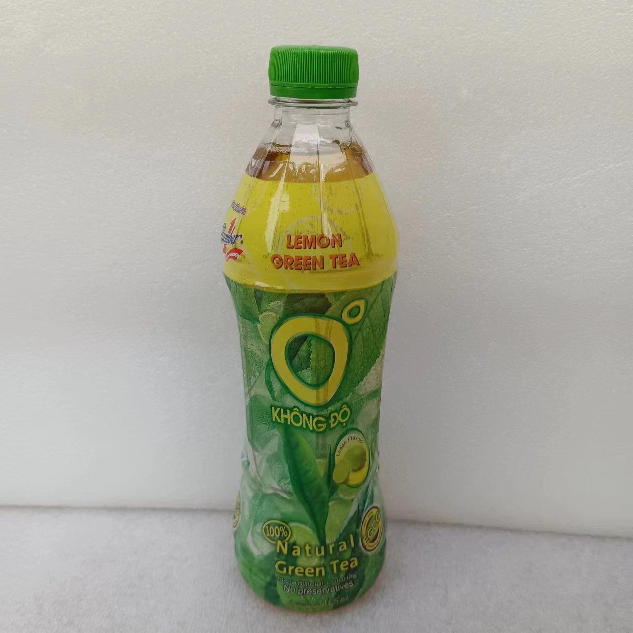 越南0度柠檬绿茶饮品饮料Tra xanh khong do 零度茶455ml瓶