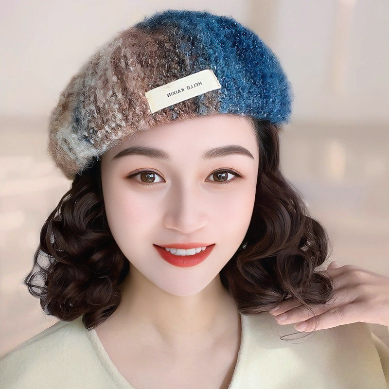 秋冬帽子假发女一体短卷发新款贝雷帽洋气减龄梨花卷全头套假发帽,美发护发/假发,帽子假发,淘宝优惠券,粉丝福利购,淘宝优惠卷