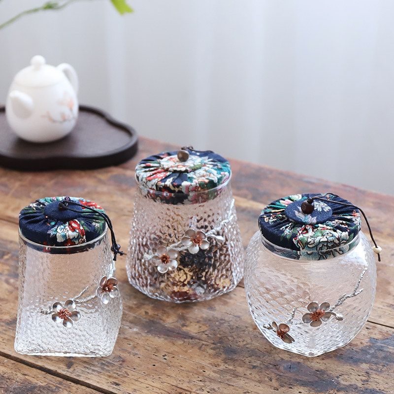 玻璃茶叶罐茶盒密封罐食品级无铅普洱包装盒醒茶干燥防潮储存罐