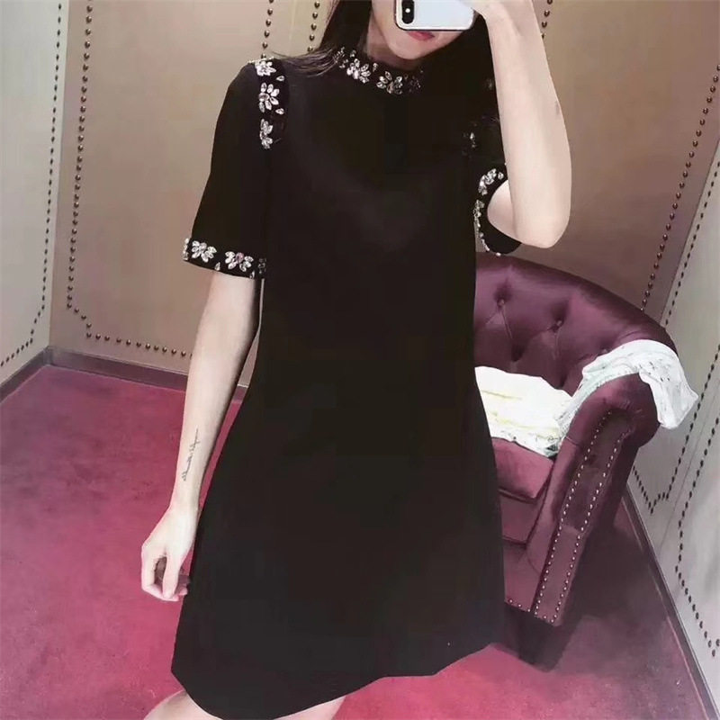 轻奢名媛风裙子手工钉珠