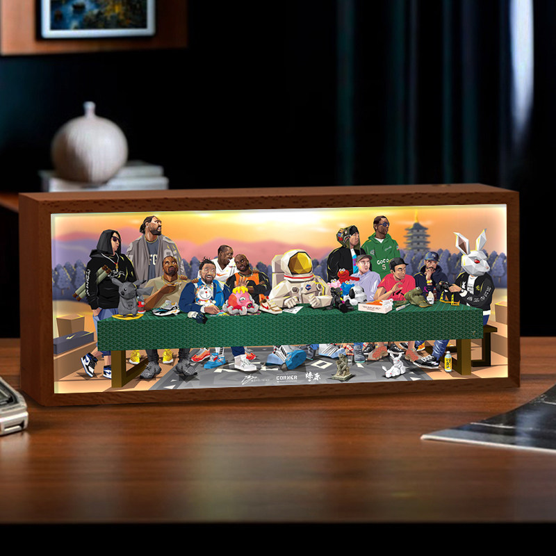 最后的晚餐创意潮流发光摆件送朋友礼物卧室床头电竞房桌面小夜灯