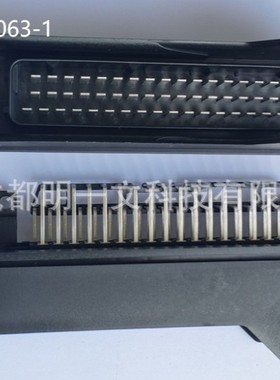 TE泰科 :963063-1 针座 55P全新  黑色汽车连接器   通孔焊接 镀