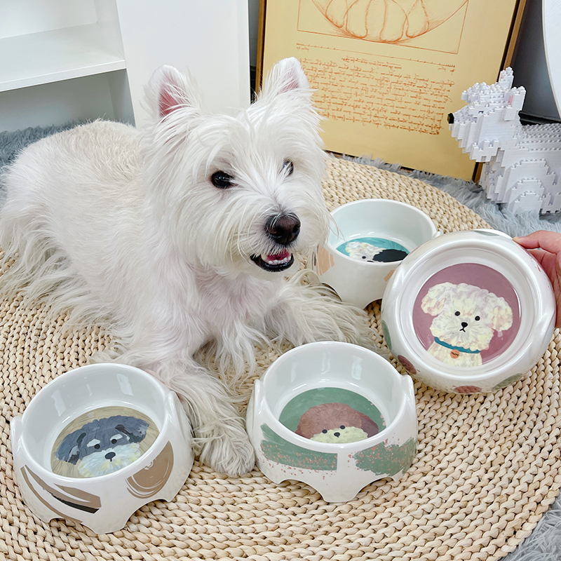 狗盆狗碗防滑防打翻狗狗水碗饭盆食盆猫碗宠物用品碗猫咪饭碗粮碗