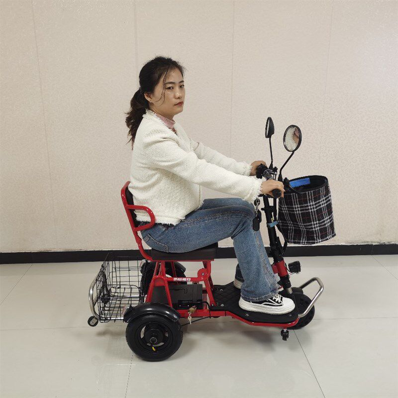 火爆新款迈特维奇折叠锂电小三轮老年代步旅行专用便携实用电动车