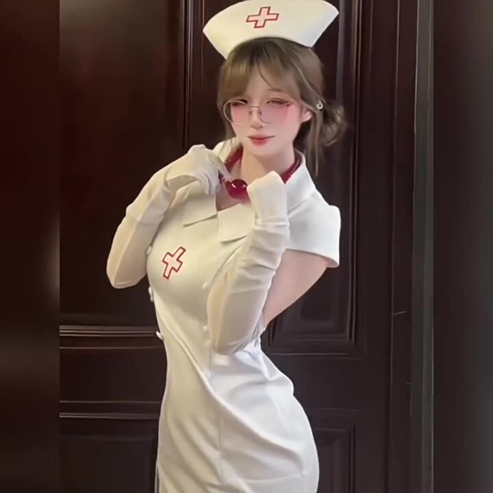 万圣节高级感护士制服cosplay医生角色扮演可爱风娱乐主播服装