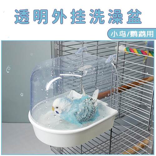 鹦鹉洗澡盆鹦鹉洗澡神器玄凤小太阳专用洗澡盆自动小鸟浴室洗澡器