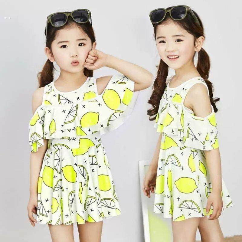 儿童泳衣女孩2025新款女童高颜值游泳衣中大童分体泳装可爱公主风