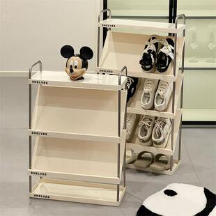 鞋架多层家用门口倾斜放式出租房用入户门小窄外楼道小型简易鞋柜