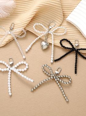 ns蓝色蝴蝶结珍珠爱心鞋扣时尚百搭鞋子挂件鞋花鞋带扣鞋饰配饰