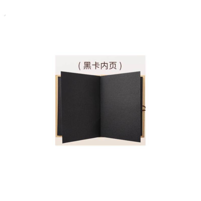 风琴折叠小相册本空白封面复古牛皮纸手工成长纪念册创意礼物
