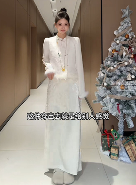 向晚意 STUDIO 新中式女装国风轻奢高级感穿搭一整套夹棉马甲套装