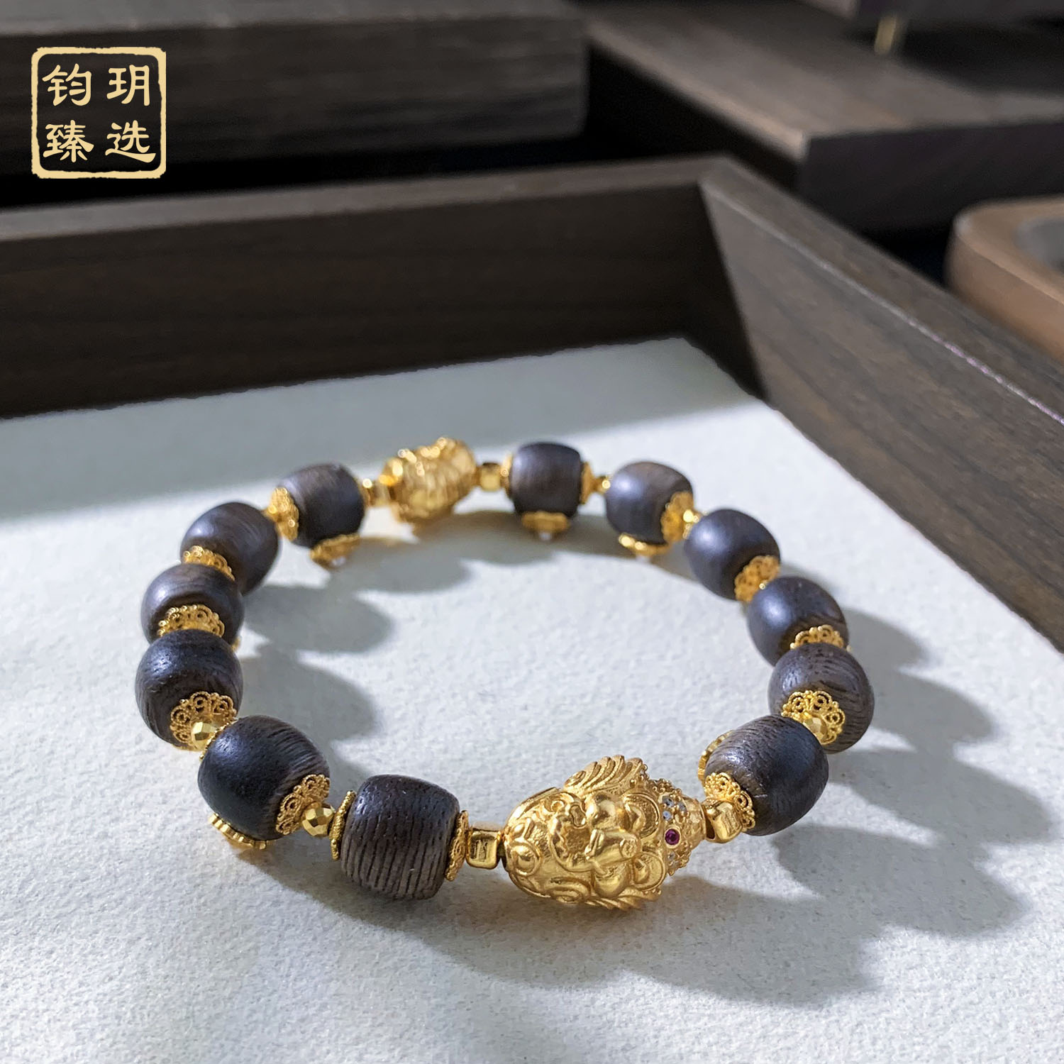 【古拙专属】悟空象神沉香木手串 | 多样性发一 GQ0003