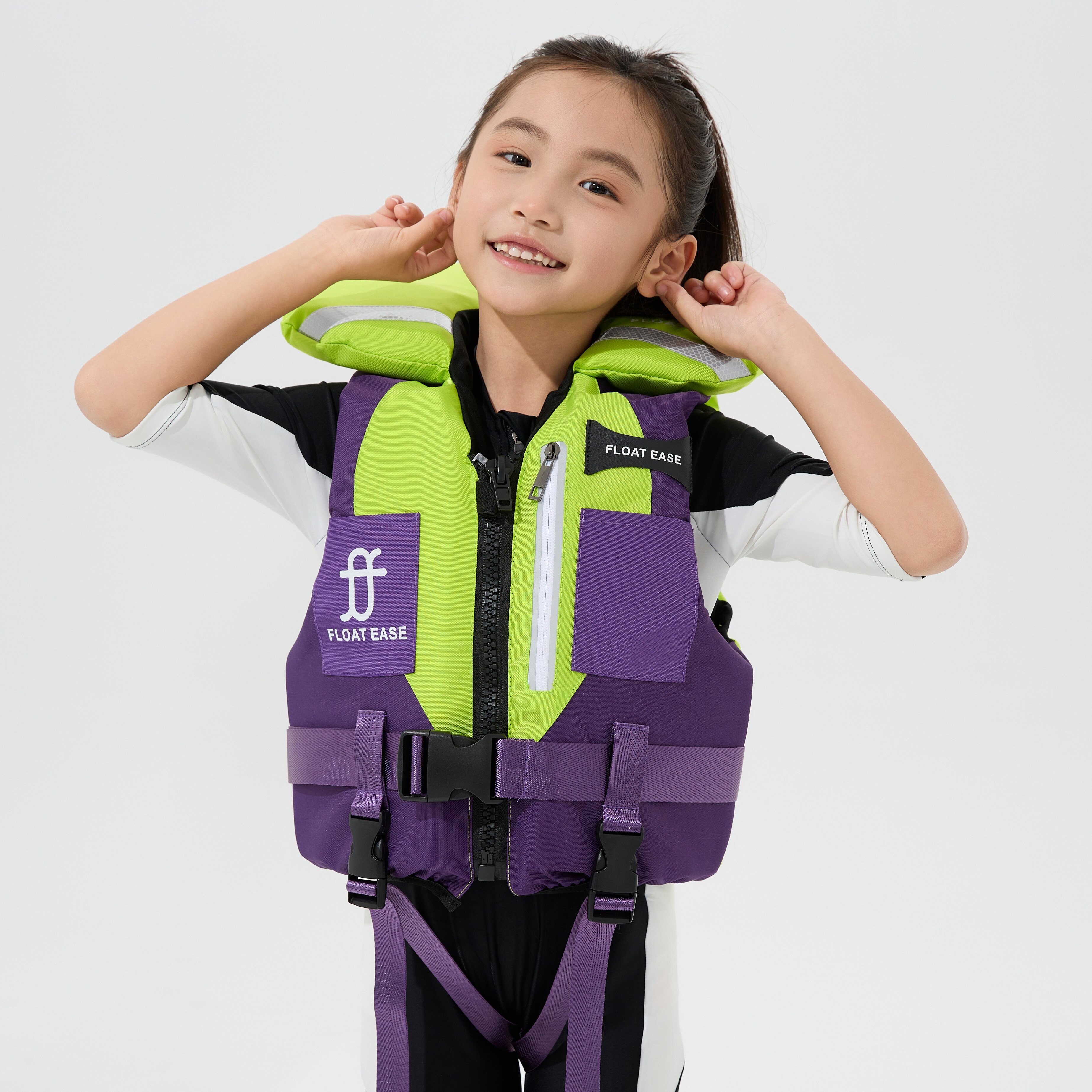 儿童救生衣浮力背心游泳浮力衣桨板救生衣大浮力小孩救生衣腰带