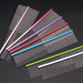 不锈钢排梳狗狗专用梳毛器宠物梳子去浮毛密齿美容猫咪狗梳子