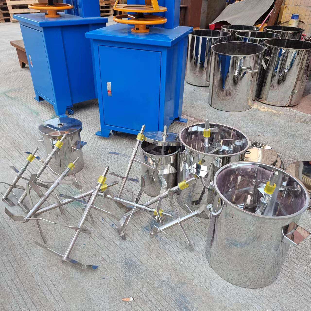 5kg塑料打粉机色粉桶颜料打粉桶不锈钢搅拌机