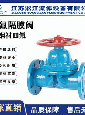 衬氟隔膜阀G41F46-16C法兰式隔膜阀防腐蚀耐强酸强碱化工阀门