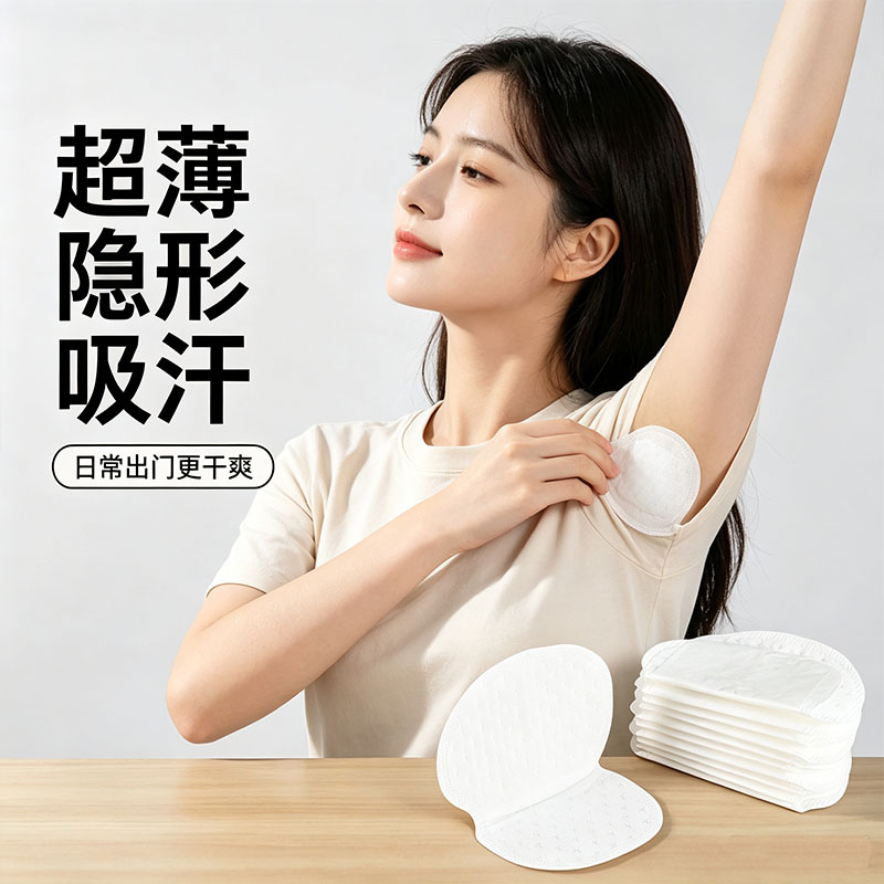 夏季腋下吸汗贴超薄透气隐形