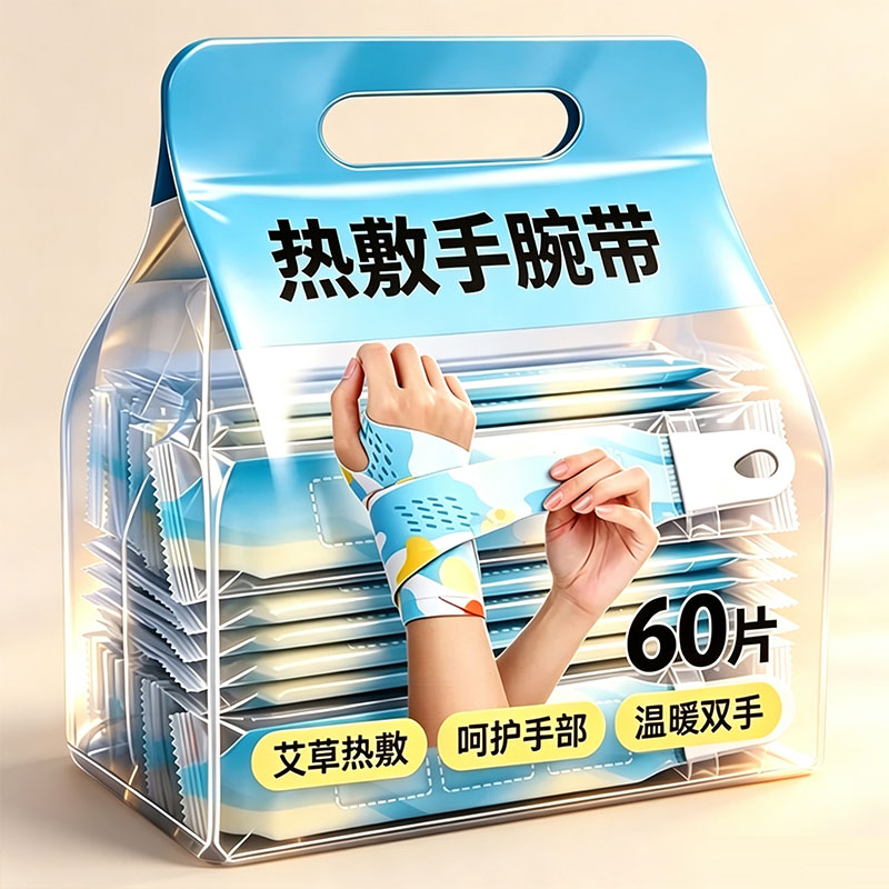 自发热草本蒸汽暖手腕贴缓解酸痛