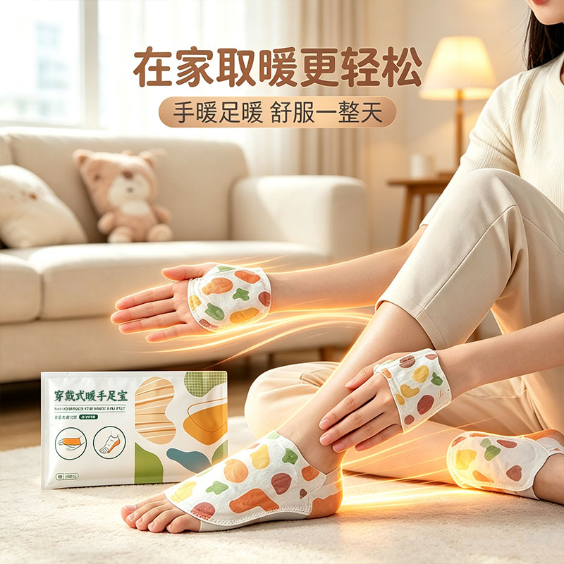 秋冬穿戴式自发热蒸汽暖手宝