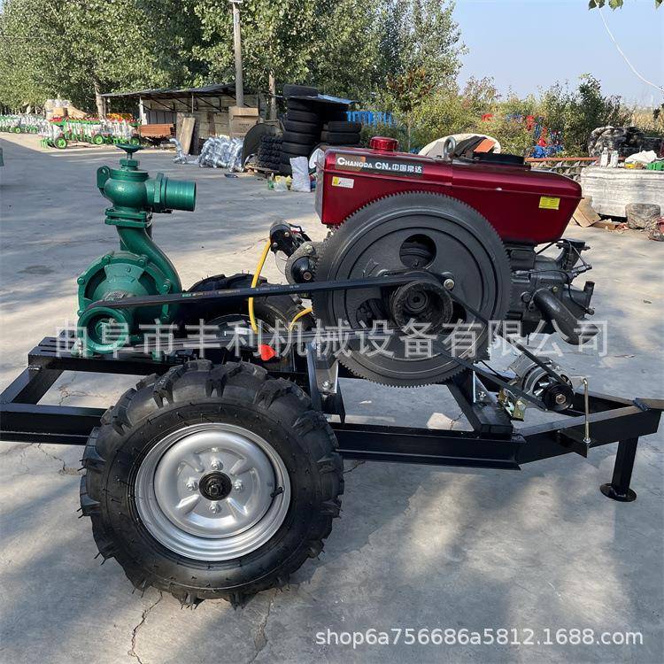 18马力柴油机带小高扬程泵8寸10寸浇地柴油水泵工程排水抽水机