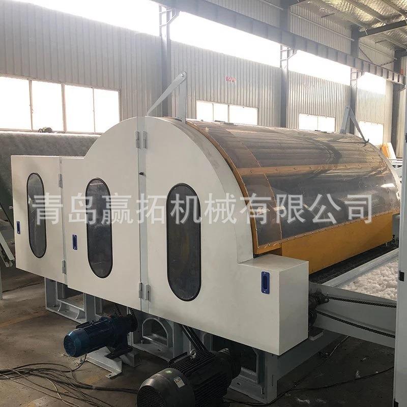 无纺布单锡林双道夫梳理机化纤梳理机