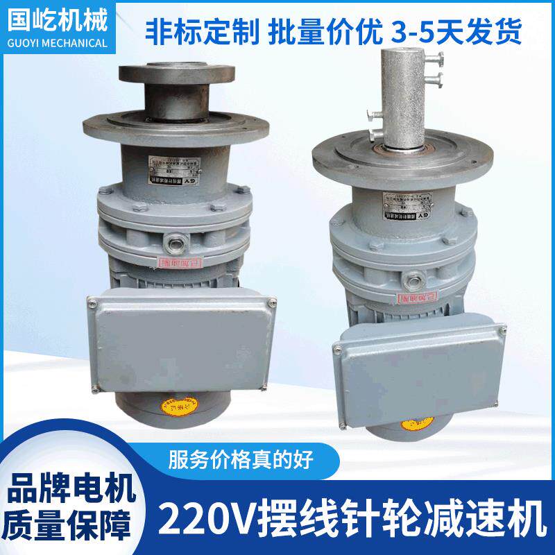 摆线速机立式搅拌机家用220V相电机污水液体混合搅拌器