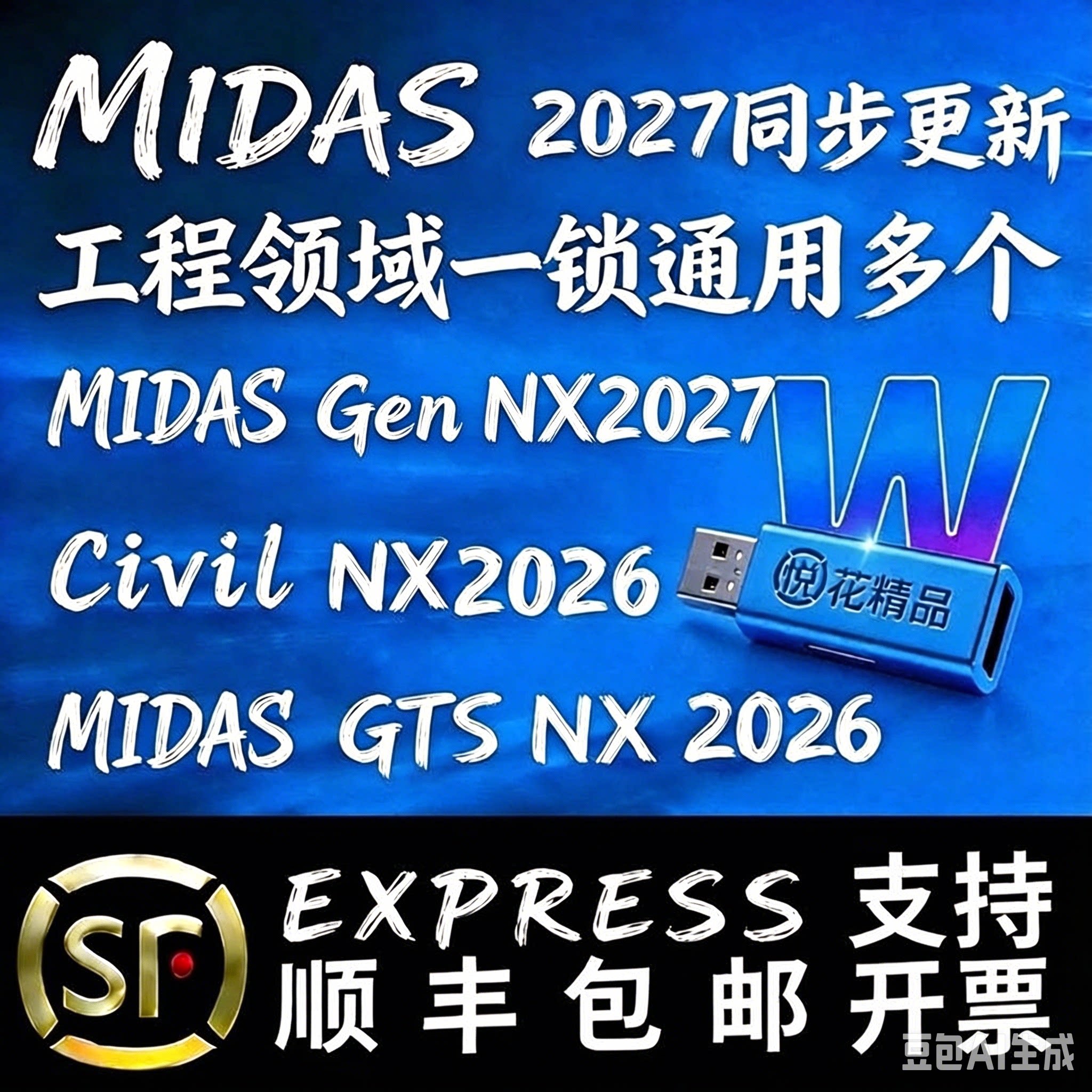 迈达斯midas2026含W多模块加密狗