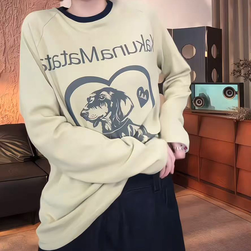 长袖T恤上衣女春秋宽松显瘦上衣
