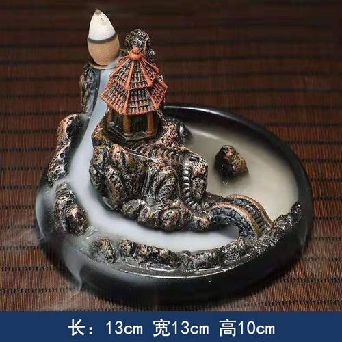 新款倒流香炉小号家用室内流烟观赏摆件沉香檀香禅意香道桌面摆件
