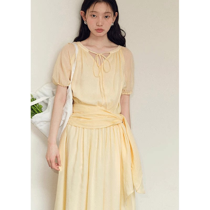 2025夏季收腰显瘦系带短