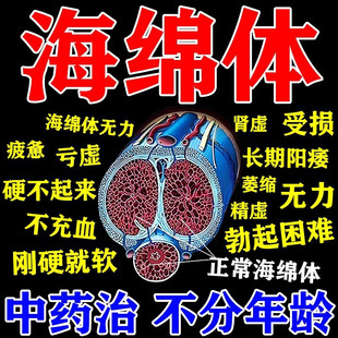 海绵体充血不足受损修复治男性肾虚用手过度长期阳痿早泄增盒硬药
