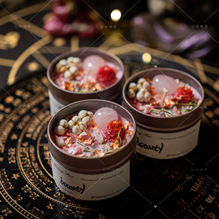 【桃光仙姿】草本香薰祝福美好愿景氛围感香薰蜡烛海盐兰花