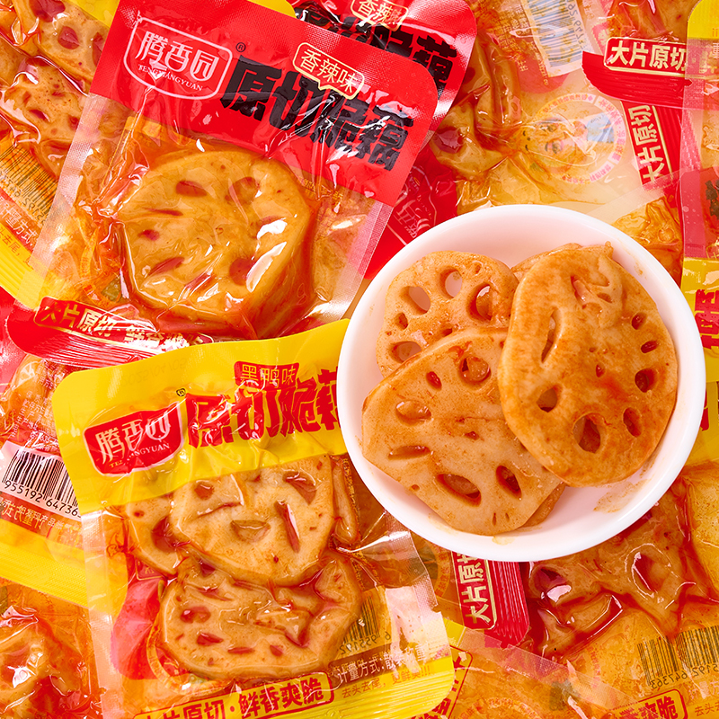 大刀藕片脆藕片黑鸭味香辣味麻辣